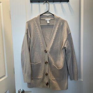 Women's Beige Cardigan Sweater